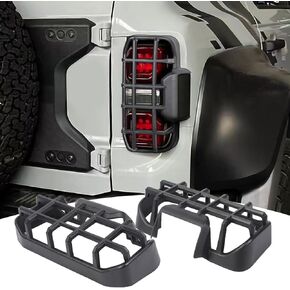 ل Bronco Raptor Tail Light Guard Cover Cover Cover Encompatible مع Ford Bronco Raptor 2021 2022 2023 2024 سوداء الخارجيين الإكسسوارات 2pcs