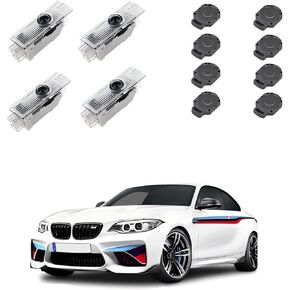Never Fade LED Car Door Light Door Light Logo Welcome Logo Lights Accessories Compatible with 1/3/4/5/6/7/x1/x2/x3/x4/x5/x6/x7/M/328i/28i/530i/528i/e92(2PCS)
