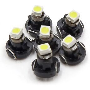 uxcell 6 Pcs T3 White 3020 LED Car Dashboard Panel Light Lamp Bulb Interior