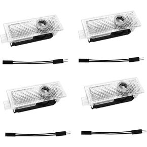 4 PCS CAR LIGHT LIGHT ، LED DOOR LIDESOR LIGHT ، بدائل ضوء باب السيارة ، مصابيح البودل لمدة 1/2/3/4/5/6/7 قابلة للاستبدال مع X1/X2/X3/X4/X5/X6/X7/M/Z/GT