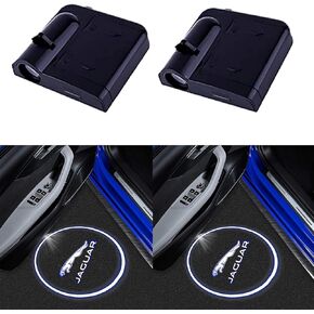 2Pcs LED Projector Car Door Step Courtesy Welcome Lights,LED Door Light Projector Wireless Car Door Paste Lights Welcome Courtesy Light Accessories