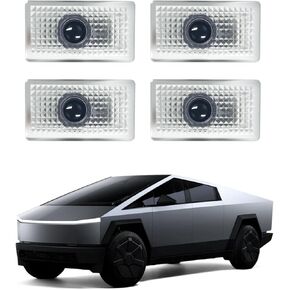 LED LED LED LED مخصص لـ Tesla Cybertruck-مصابيح الإسقاط الترحيب الفائقة وتصميم التوصيل والتشغيل ، مثالية لأسلوب الليل وتحديدها