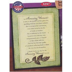 Abbey Gift Amazing Woman Cross، متعدد الألوان، 6 × 8 (54461T)، 6 × 8