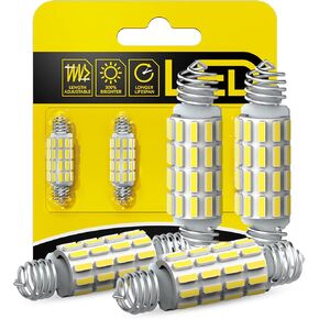 Auxito 578 LED Bulb 211-2 212-2 المصباح الكهربائي 39 41 42 مم أضواء داخلية 6500 كيلو أبيض سوبر مشرق 4014 SMD خطأ خالي من الشاحنة