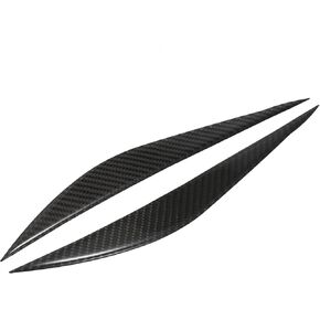 ACROPIX Decoration Styling Car Headlight Eyebrow Eyelid Cover Sticker Fit for BMW 328i - Pack of 2 Black