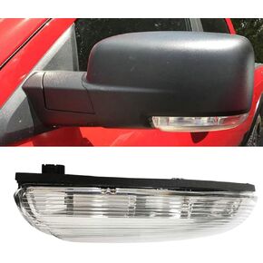 Front Mirror Turn Signal Puddle Light for Dodge Ram 1500 2009-2018,Side Marker LED Light Lamp Assembly for Ram Replace 68064949AA/48AA (Right (Passenger) Side)