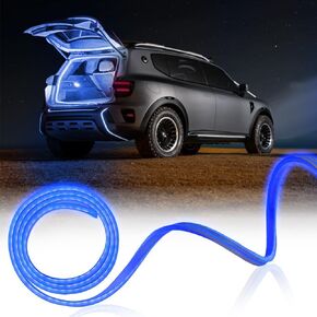 ضوء شريط LED LED للجذع ، 79 بوصة IP67 Silicone شريط نيون الخفيفة مضمنة ، مرنة القطع الأضواء الداخلية العالمية (الوردي)