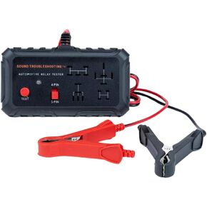Automotive Relay Tester - 4 & 5 Pin 12V Auto Diagnostic Tool, Small Handheld DIY Car Tester with Battery Clips, Relay Testing Kit, Electrical Systems Tool