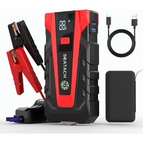 Scatach 011 3000A Car Battery Jump Starter,12V Jump Starter Battery Pack (up to 9.0L Gasoline and 7.0L Diesel Engine), Portable Jump Box with 3 Modes Flashlight and Jumper Cable