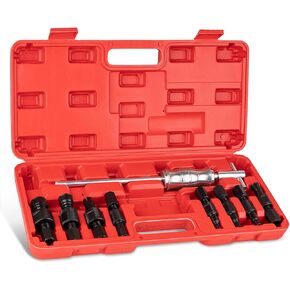 9pcs ثقب الأعمى حفرة كوليت المحامل مجموعة مجتذب ، مجموعة الحامل ومطرقة الشرائح مع Collets قابلة للتوسيع 8-32 مم أداة المحمل المحمل أداة مجموعة للسيارات ، والدراجات النارية ، والآلات