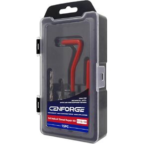 Helicoil Thread Repair Kit, Metric HSS Drill Helicoil Repair Kit for Rethreading Internal Threads with Carry Case