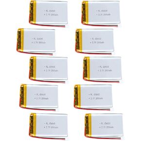 3.7V 654065 2000mAh Lipo بطارية Lipo قابلة للشحن حزمة أيون البوليمرات البوليمر مع موصل JST Ph2.0mm