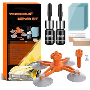 Windshield Repair Kit 2 Pack, High - New Upgrade Efficiency Glass Repair Fluid,Car Glass Repair Kit Windshield for Fixing Chips,Cracks, Bulls-Eye and Star-Shape Cack