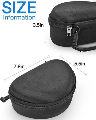 RAIACE Hard Travel Storage Case Compatible with TOZO HT2 / Beats Solo 4 / Picun P26 / Beats Studio Pro Headphones, Protective Carrying Bag. (case only) (Blue) in Kuwait