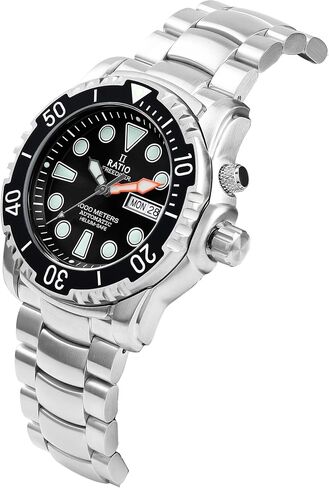 RATIO FreeDiver Helium-Safe Dive Watch Sapphire Crystal Automatic Diver Watch 1000M Water Resistant Diving Watch for Men in Saudi Arabia
