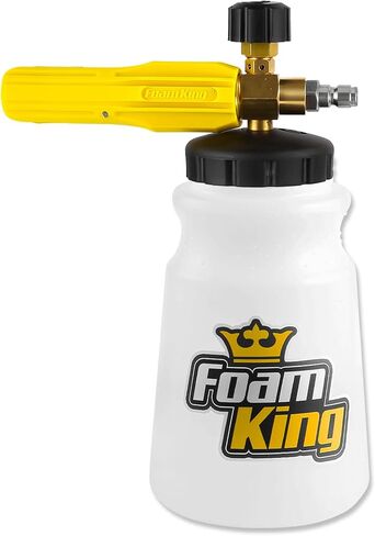 Foam King Foam Cannon for Pressure Washer, Car Wash Soap Sprayer with 1/4" Quick Connector, Wide-Neck Bottle, Adjustable Snow Foam Blaster for Auto Detailing, Trucks, Motorcycles & More in Saudi Arabia