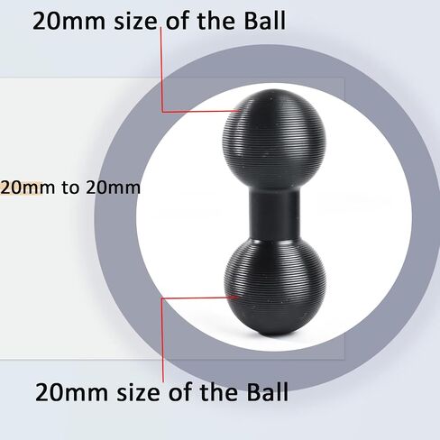 HYS Aluminum Alloy 20mm Ball to 17mm Ball Adapter Extension Connector, Compatible with 20mm or 17mm Ball Socket Arms, for Garmin and Other GPS Devices with 17mm Ball Connections in Kuwait