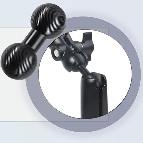 HYS Aluminum Alloy 20mm Ball to 17mm Ball Adapter Extension Connector, Compatible with 20mm or 17mm Ball Socket Arms, for Garmin and Other GPS Devices with 17mm Ball Connections in Kuwait