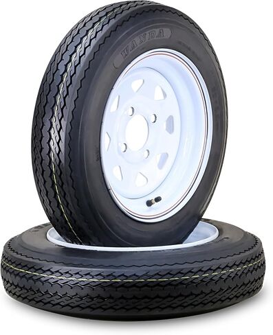 مجموعة Wander Tire Wheel Wheel 5.30-12 6 فئة C 82M 4 LUG على 4 "PCD White Rim ، مجموعة 2 in Saudi Arabia