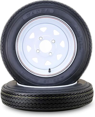 مجموعة Wander Tire Wheel Wheel 5.30-12 6 فئة C 82M 4 LUG على 4 "PCD White Rim ، مجموعة 2 in Saudi Arabia