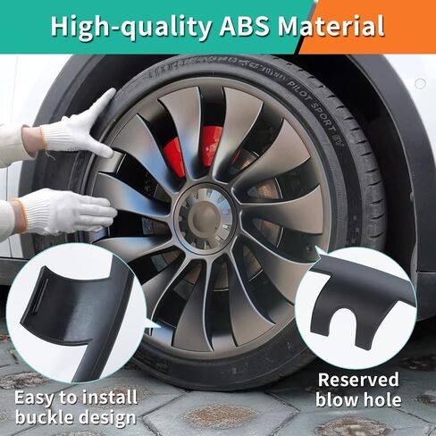 نموذج Y حافة الحافة 21INCH überturbine عجلات لنموذج تسلا Y 21 بوصة الحافة حافة حافة ABS حافة حافة محوبية حلقات حماية السيارة حلقات الإطارات للملحقات الخارجية y (21 بوصة) in Saudi Arabia