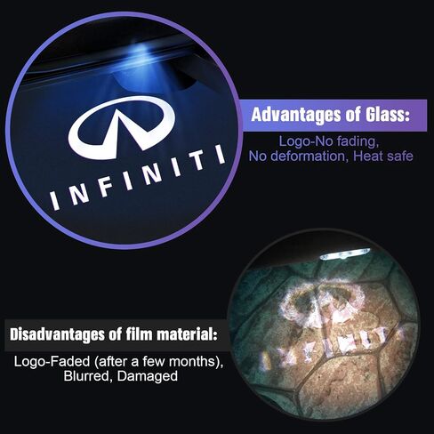 No Fade Car Door Lights Logo Compatible with Infiniti, LED Welcome Lights Accessories for Q50 Q60 Q70 G25 G37 QX50/56/60/70/80 M25/35/37/45/56 FX35/37/45/50 EX25/35/37 in Saudi Arabia