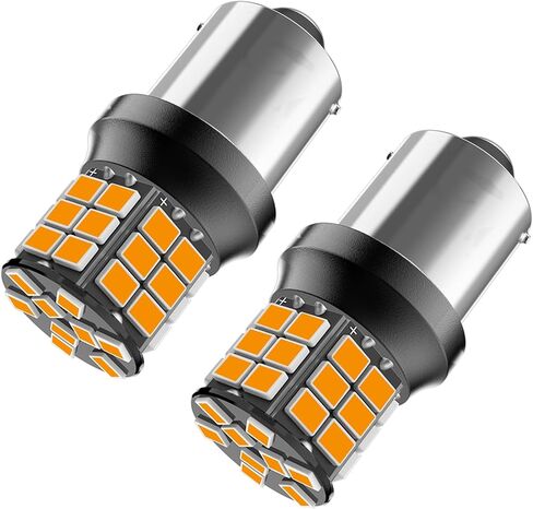 Serundo Auto 1156 Led Bulb, 12V 24V Super Bright 1141 1003 BA15S LED Bulbs Used for Back Up Reverse Lights, Tail Lights, RV lights,Lawn Mower etc. Pack of 2pcs White in Kuwait