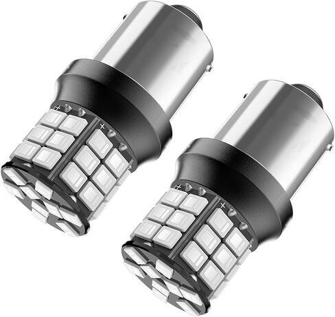 Serundo Auto 1156 Led Bulb, 12V 24V Super Bright 1141 1003 BA15S LED Bulbs Used for Back Up Reverse Lights, Tail Lights, RV lights,Lawn Mower etc. Pack of 2pcs White in Kuwait