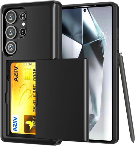 AICASE لـ Galaxy S23 Ultra Wallet Case مع [RFID LOCKING] PU LEATHY FLIP FOLIO Strong Magnetic Clover Cover Cover حامل بطاقة الائتمان Kickstand Men Women for Samsung S23 Ultra 6.8 "2023 in Kuwait