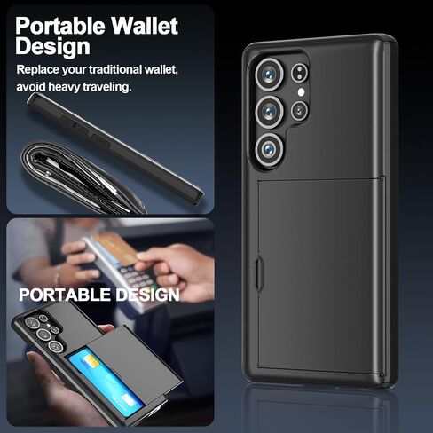 AICASE لـ Galaxy S23 Ultra Wallet Case مع [RFID LOCKING] PU LEATHY FLIP FOLIO Strong Magnetic Clover Cover Cover حامل بطاقة الائتمان Kickstand Men Women for Samsung S23 Ultra 6.8 "2023 in Kuwait