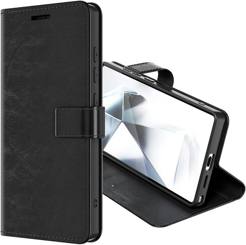 AICase for Galaxy S23 Ultra Wallet Case with [RFID Blocking] PU Leather Flip Folio Strong Magnetic Closure Protective Cover Credit Card Holder Kickstand Men Women for Samsung S23 Ultra 6.8" 2023 in Kuwait