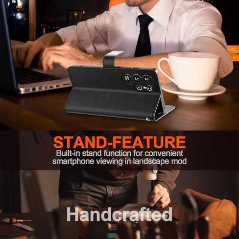 AICase for Galaxy S23 Ultra Wallet Case with [RFID Blocking] PU Leather Flip Folio Strong Magnetic Closure Protective Cover Credit Card Holder Kickstand Men Women for Samsung S23 Ultra 6.8" 2023 in Kuwait