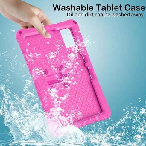 for Samsung Galaxy S9/S9FE/S8/S7 11" Butterfly Wings Kickstand Kids Girl Tablet Case EVA Material Light Weight Shockproof Kids Case for Lenovo M11 Xiaomi PDA 5/6 Redmi Pad SE (Pink) in Kuwait
