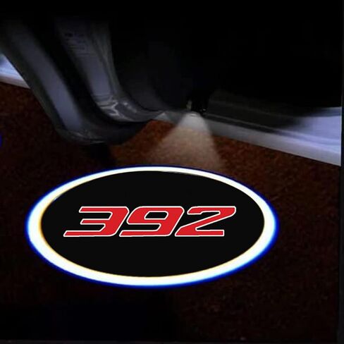 2 Pcs Car Door Light Logo Ghost Shadow Lights Welcome Lamp Compatible with 392 in Saudi Arabia