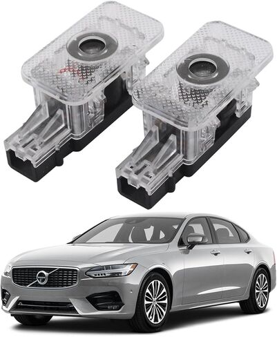 LED LED DOOR LAMP LOGO Projector مجاملة ضوء الظل لـ Volvo XC90 XC60 XC40 S90 S60 V90 V60. in Kuwait