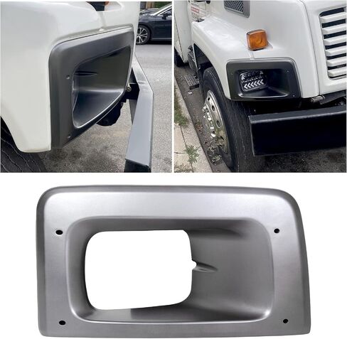 HECASA Passenger Right Headlight Headlamp Bezel Trim Compatible with 2003-2009 Chevy/GMC C6500 C7500 C8500 Replacement for #15173202 in Saudi Arabia