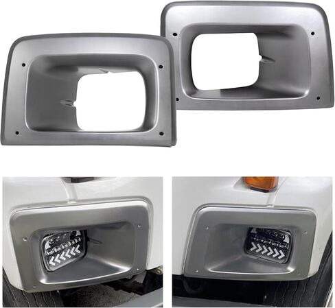 HECASA Passenger Right Headlight Headlamp Bezel Trim Compatible with 2003-2009 Chevy/GMC C6500 C7500 C8500 Replacement for #15173202 in Saudi Arabia
