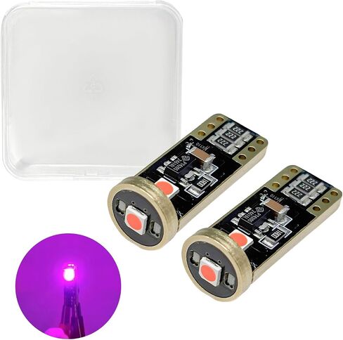 2PCS 194 LED Bulb 6000K, CANBUS Error Free T10 168 2825 W5W LED Light Bulb Replacement, 3030 Chipsets Super Bright LED Bulb for Car Interior Dome License Plate Light (White) in Saudi Arabia