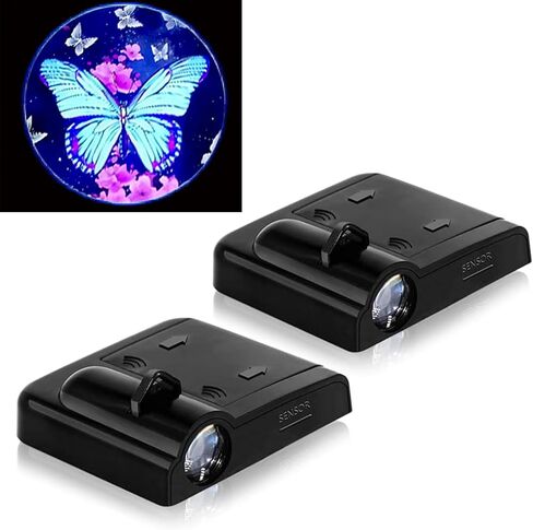 4PCS No Fade Car Door Lights,Skeleton Door Lights Logo Projector LED Shadow Welcome Lamp,Skeleton Car Accessories,Arm Skull Finger Gifts,Suitable for All Vehicles Motorcycle in Saudi Arabia