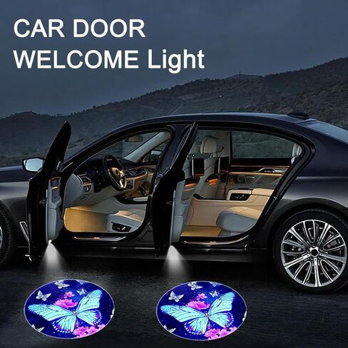 4PCS No Fade Car Door Lights,Skeleton Door Lights Logo Projector LED Shadow Welcome Lamp,Skeleton Car Accessories,Arm Skull Finger Gifts,Suitable for All Vehicles Motorcycle in Saudi Arabia