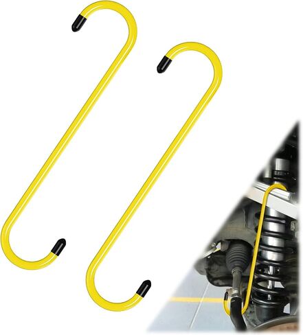 2PCS Brake Caliper Hanger Caliper Hangers Hooks with Rubber Tips, Durable Steel, Rust-Proof Automotive Brake Tools for Braking, Axle, Suspension in Saudi Arabia