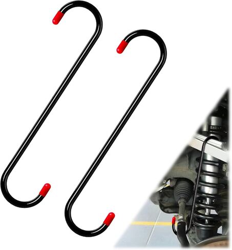 2PCS Brake Caliper Hanger Caliper Hangers Hooks with Rubber Tips, Durable Steel, Rust-Proof Automotive Brake Tools for Braking, Axle, Suspension in Saudi Arabia