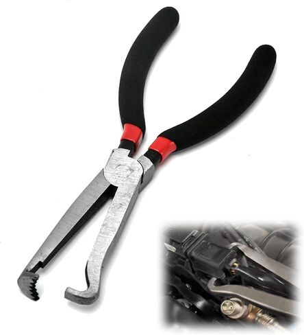 Upgraded 37960 Electrical Disconnect Pliers, 8in Automotive Tools Electrical Connector Pliers, Automotive Tools for Push Tab Style Plugs (Straight+60 Degree) in Kuwait