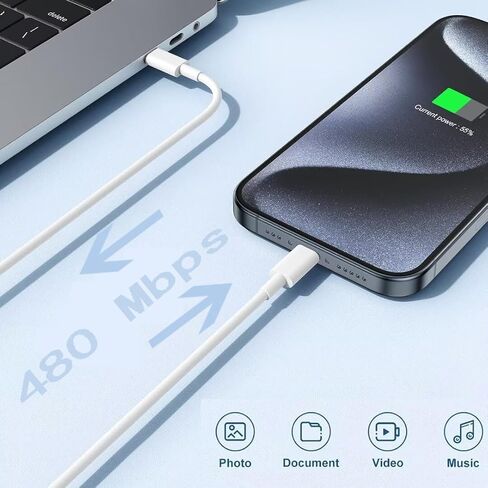iPhone 16 15 شحن سريع [Apple MFI Certified] 30W USB C Charger Block Type C Charger 2 Pack 6ft Cord متوافق مع iPhone 16/16 Plus/16 Pro/16 Pro Max/iPhone 15/15 Pro Max/Samsung (Green) in Saudi Arabia