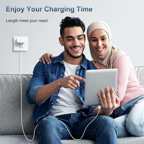 iPhone 16 15 شحن سريع [Apple MFI Certified] 30W USB C Charger Block Type C Charger 2 Pack 6ft Cord متوافق مع iPhone 16/16 Plus/16 Pro/16 Pro Max/iPhone 15/15 Pro Max/Samsung (Green) in Saudi Arabia