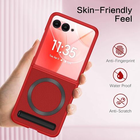 BENTOBEN for Motorola Razr Plus 2024 Case, Razr + 2024 Case with Magasfe & Built-in Screen Protector, PU Leather + Hard PC Shell Ultra Thin Slim Durable Protective Phone Case for Moto Razr+ 2024 in Kuwait