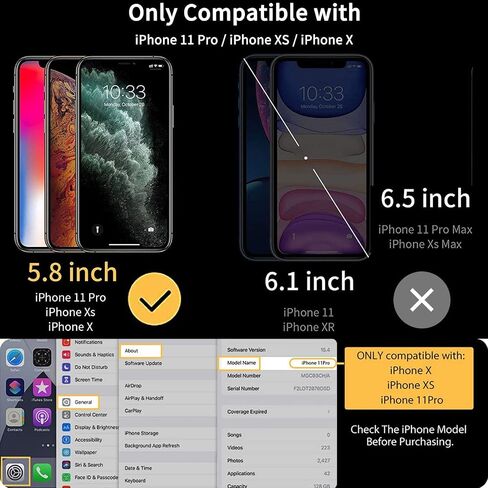 UNBREAKcable Screen Protector for iPhone 11 Pro Max iPhone Xs Max 2-Pack 6.5", Double Defense 9H Hardness HD Tempered Glass Screen Protector for iPhone 11 Pro Max/Xs Max with Easy Installation Frame,UBMU153 in Saudi Arabia