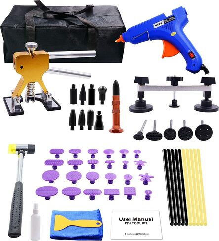 WUPP Paintless Car Dent Repair Tools, Auto Body Dent Removal kit Dent Puller Set for Hail Damage Door Dings Repair in Saudi Arabia