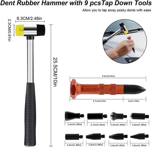 WUPP Paintless Car Dent Repair Tools, Auto Body Dent Removal kit Dent Puller Set for Hail Damage Door Dings Repair in Saudi Arabia