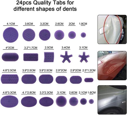 WUPP Paintless Car Dent Repair Tools, Auto Body Dent Removal kit Dent Puller Set for Hail Damage Door Dings Repair in Saudi Arabia